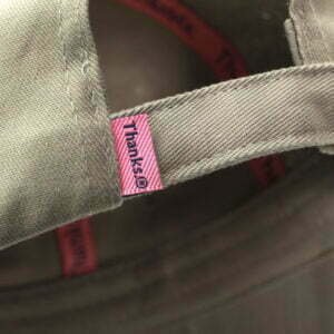 Thanks.London - Grey Cap - Navy Logo® - 5 TBHEL2 baseball cap Pink Tab label Detail Box 5