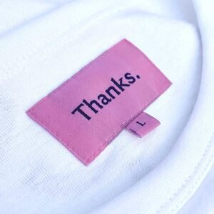 Thanks.London - Hiro T-Shirt - 6 box 6 TT011 Hiro T Shirt White Navy Neck Label Box 5