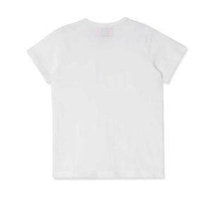 Thanks.London - Kids White Kelly Logo T-Shirt - 5 TK008 fith Image Kids White Kelly Green Logo S S T shirt 1